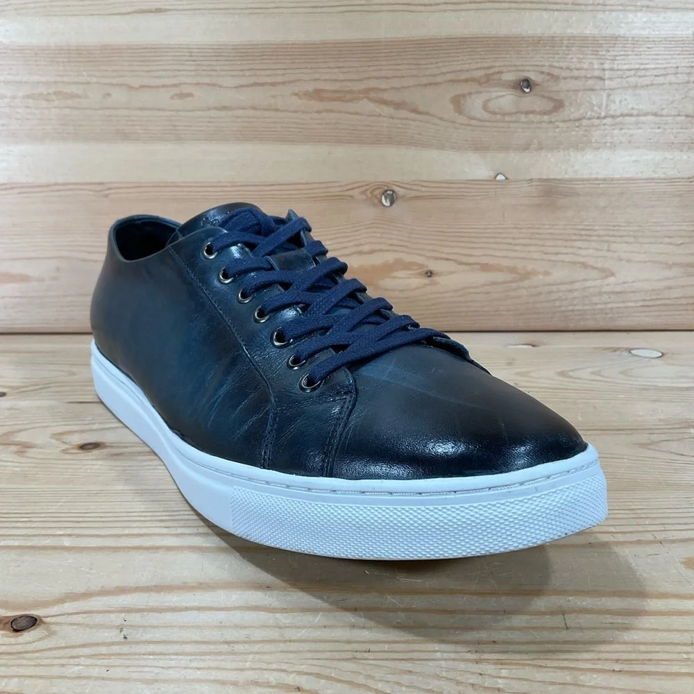 Belvedere Studio James Sneakers Size Men’s 10.5 D Blue White Leather